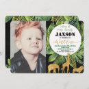 Search for wild one 1st birthday invitations Safari animals
