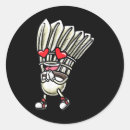 Search for badminton design stickers Shuttlecock