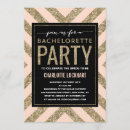 Search for pretty bachelorette party invitations Gold