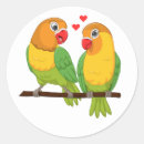 Search for lovebirds wedding stickers For her