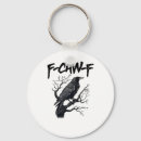 Search for unique funny keychains F caw f