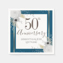 Search for 50th anniversary wedding napkins Floral
