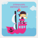 Recherche de fille pirate autocollants Jolly roger