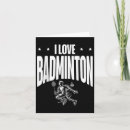 Search for love badminton cards Racquet