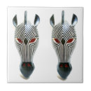 Recherche de masque africain carreaux Blanc