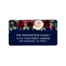 Search for winter blue return address labels Elegant