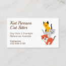 Recherche de cat business cards Soins aux animaux