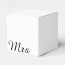 Search for bride and groom favour boxes Black and white