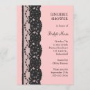 Search for pink lingerie shower invitations Vintage