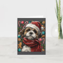 Search for chat noel cards Santa