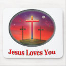 Recherche de jésus vous aime tapis souris Religieux