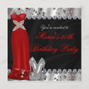 Search for red gown invitations Glitter