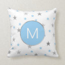 Search for silver and blue pillows Initial