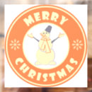 Search for merry christmas window decals Snowman