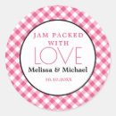 Recherche de pot de confiture autocollants Merci