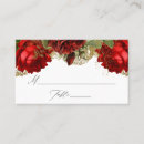 Search for red rose place cards Vintage