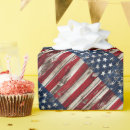 Search for independence day wrapping paper Flag