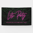 Search for neon birthday banners Pink