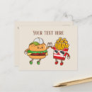 Recherche de hamburgers cartes postales Frites