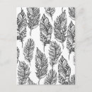 Recherche de style zen tangle cartes postales Plumes