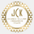 Search for geometric triangles stickers Gold