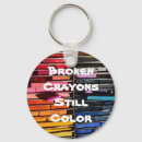 Search for crayons keychains Colourful