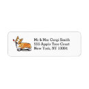 Search for welsh corgi return address labels Funny
