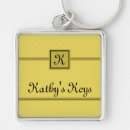 Search for yellow monogram keychains Stylish