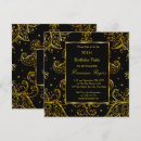 Search for luxury 50th birthday invitations Black