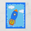 Search for cartoon rocket postcards Kids