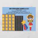 Search for girl power invitations Superhero