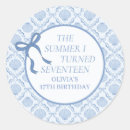 Search for seventeen stickers Blue