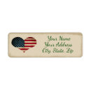 Search for americana return address labels Rustic