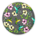 Recherche de colibri fleur et boutons et poignées de porte Aquarelle