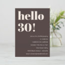 Search for simple 30th birthday invitations Trendy