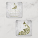 Search for peacock business cards Gold