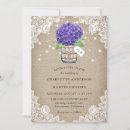 Search for purple hydrangea wedding invitations Rustic