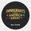 Recherche de refuges autocollants Immigrants