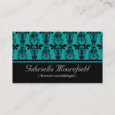 Search for black and teal business cards Aqua