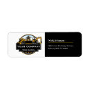 Search for excavator return address labels Heavy equipment