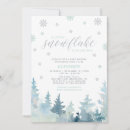 Search for mint and silver baby shower invitations Snowflakes