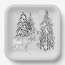 Search for christmas deer plates Winter