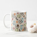 Search for retro atomic pattern mugs Mid century modern