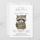 Search for raccoon baby shower invitations Cute