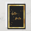 Search for hello invitations Black
