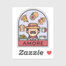 Search for delicious pizza stickers Food