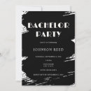 Search for bachelor party invitations Minimalist