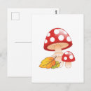 Search for red mushrooms postcards Fall