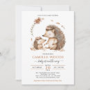 Recherche de bébé hérisson invitations Aquarelle