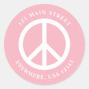 Search for birthday address stickers Pink